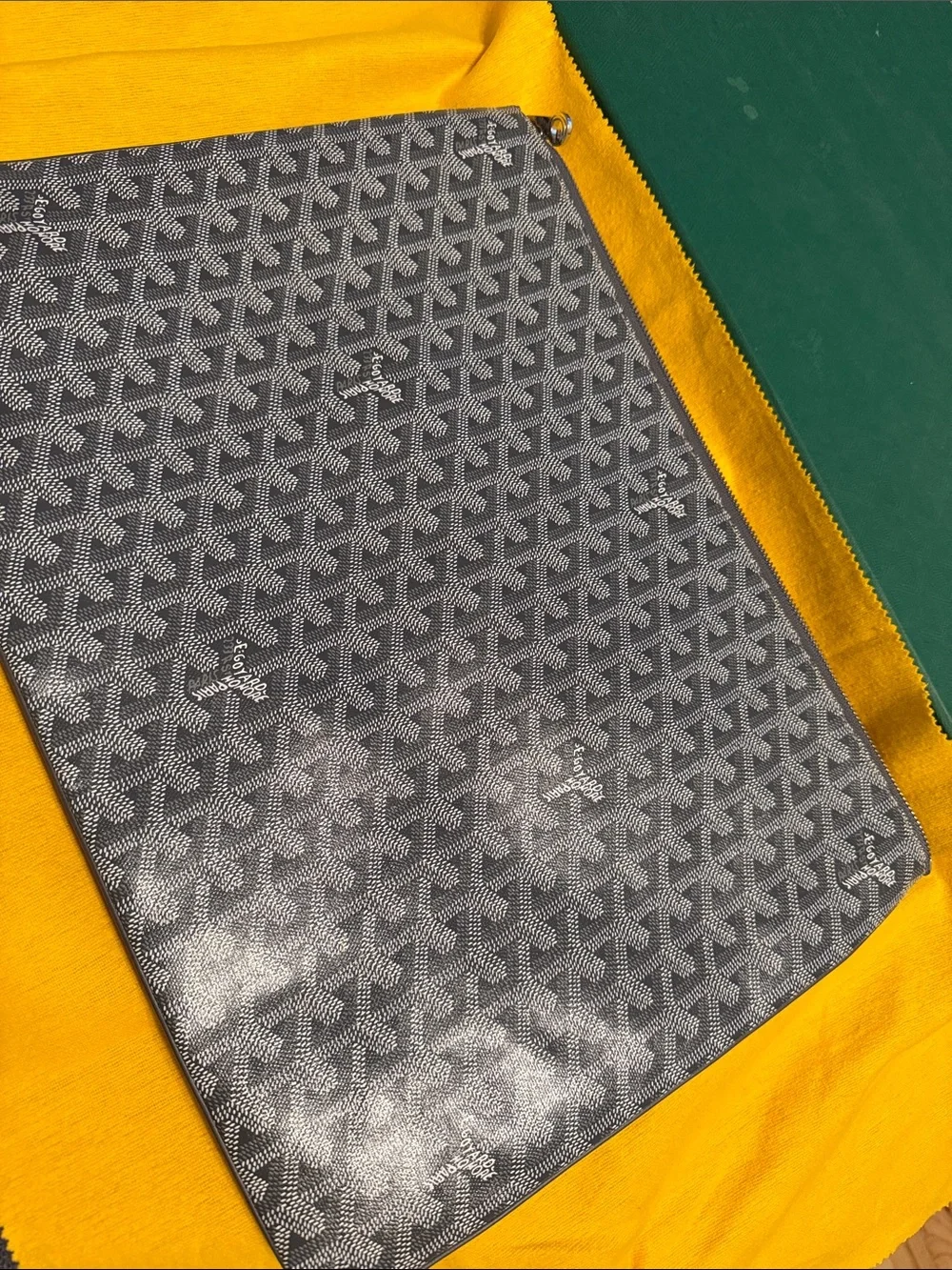 Goyard Senat GM Pouch in Grey